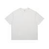 Roupa Masculina Beijie Marca de Moda Americana 2025 Verão Novo Estilo 320g Lavagem Pesada Cor Pura Camiseta de Manga Curta Versão Limpa Masculina