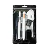 Set de papelería multifuncional para estudiantes transfronterizo, Bolsa de regalo de papelería de aprendizaje simple de aspecto elegante, Pluma pincel, Bolígrafo acrílico