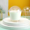 Vaso redondo de doble pared para leche 150ml plástico gelatina mousse helado polvo tazón caja de yogurt desechable pudín helado taza