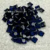 114 # Anillo de Espinela Sintética Nano Azul Forma de Diamante Cara de Gema Artificial Wuzhou Microincrustación Accesorios de Material DIY Venta al por Mayor