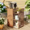 Estantería de flores móvil para balcón, estantería de varios niveles de pie para organizar diversas plantas y suculentas en la sala de estar