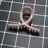 Acessórios de cabelo em cores de doce vazados doces novo grampo de cabelo grande para meninas touca de lavar artefato para coque preguiçoso