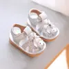 Sandalias para Bebé Niña, Zapatos para Niños Pequeños de Suela Suave, Zapatos de Verano para Bebés que Chirrían, Zapatos Cerrados de Princesa para Niños Pequeños, Dropshipping
