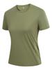 Camiseta Deportiva de Manga Corta de Seda Helada de Secado Rápido para Mujer, para Correr, Senderismo y Uso Casual, Al Por Mayor