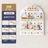 Tablero Perforado de Madera Maciza para Montar en la Pared, Estante de Almacenamiento para Entrada, Pared de Fondo, Tablero para Colgar, Estante de Exhibición