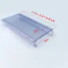 Stock Listo de Fábrica Tira de Estante de Supermercado Tipo Tarjeta Presionable Tira de Etiqueta de Precio Plástico Transparente PVC Tarjeta Exterior Tira de Etiqueta de Precio