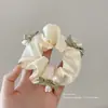 Goma para el pelo con lazo de alta elasticidad para mujer, Cuerda para el pelo estilo coreano perezoso, Accesorio para coleta alta