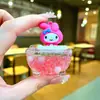 Botella de arena movediza creativa DIY Campana de viento aceite luminoso flotante llavero bolsa Colgante de coche pequeño regalo fabricante