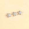 Plata Esterlina S925 Estrella de Mar Cuentas de Plata Lisa Accesorios de Joyería de Plata DIY Cuerda Trenzada Cuentas de Cristal Cuentas Espaciadoras Accesorios