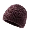 Gorro tejido para mujeres de mediana edad y mayores, otoño e invierno, estilo abuela, cálido y con forro de polar, adecuado para madres y personas mayores