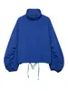 Moda europea y americana transfronteriza para mujer otoño nuevo versátil casual holgado cuello mao con botones chaqueta 4772703