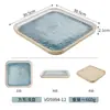 Série Mar Estelar Louça de Melamina Panela Quente Churrasco Restaurante Buffet Tigelas e Pratos Criativos de Imitação de Porcelana Prato para Molho Conjunto de Louças