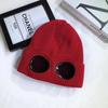 Gorro de punto para mujer Otoño e Invierno Esquí A prueba de viento Gafas Cálido Gorro de lana para hombre Deportes al aire libre Gorro cálido