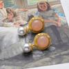 Pendientes de perlas retro francesas para mujer, diseño de nicho, estilo Sense Court, otoño e invierno 2022, nueva y elegante joyería para las orejas.