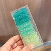 9 Cuerda para el Cabello de Línea Telefónica Combinada Celebridad Cibernética de Corea del Sur Transparente Degradado Estilo Fresco Cuerda para el Cabello Banda de Goma Ins Cuerda para el Cabello