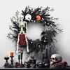 Guirlanda de Decoração de Cena de Terror Novo Estilo Transfronteiriça Guirlanda de Halloween Festival dos Fantasmas Crânio Artificial Aranha Abóbora