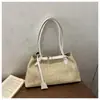 Bolsa Tote de Palha Tecida Grande Capacidade Verão 2026 Nova Estilo Japonês Simples Fresca Bolsa Tecida Bolsa de Ombro de Alto Valor