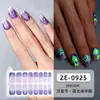 Película de esmalte de uñas que brilla en la oscuridad para Halloween, diseño de caricatura de calabaza, pegatinas de uñas impermeables y de larga duración, pegatinas populares de arte de uñas transfronterizas, en stock