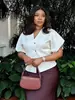 Verano Transfronterizo Nuevo Moda Europea y Americana para Mujer Cárdigan Elegante Plano de Manga Corta Cuello en V Casual Simple Top de Punto