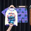 Pijamas de Verano para Niños al por Mayor Trajes de Manga Corta y Shorts para Niños Mayores Dibujos Animados Lindos Ropa de Casa para Bebés Niñas