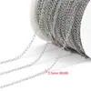 Cadena de Extensión de Acero Inoxidable Chapada al Vacío en Oro de 18K Cadena de Cola Accesorios para Extensiones de Collares y Pulseras al por Mayor