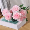 Flores artificiais rosas personalizadas para decoração de casamento, decoração de palco de hotel, fundo, flores falsas para adereços de corredor