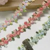 Renda de Cereja Gradiente Colorido Estéreo Solúvel em Água Bordado Roupas Roupas de Bebê Acessórios Mochila Mochila Materiais Decorativos