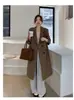 Blazer de botones de color liso, estilo coreano, de alta gama, casual, versátil, para mujer, traje de otoño/invierno, gabardina de corte holgado, moderno