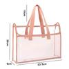 Bolsa Tote Estilo Zíper em L Atacado Bolsa para Documentos Bolsa de Tela para Aulas de Reforço Bolsa para Matérias Armazenamento de Provas Bolsa de Armazenamento