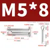 Pasador de Acero Inoxidable 304 con Cabeza Plana y Agujero, Pasador Cilíndrico, Pasador de Posicionamiento Cilíndrico Gb882 con Juego de Pasador de Chaveta