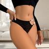 Calcinha de renda feminina transfronteiriça estilo paixão sexy quente desejo puro comércio exterior fio dental cintura baixa vazada novo estilo