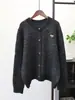 Nuevo Cárdigan de Punto con Diseño de Lentejuelas Estilo Pequeña Fragancia Coreana Holgado de Alta Gama Chaqueta Suéter para Mujer Otoño e Invierno 2025