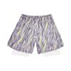 2025 Shorts Esportivos Casuais Masculinos de Verão Diários Falsos de Duas Peças Versátil Listrado Soltos Tamanho Plus Fino Tendência