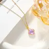 Collar de Moda Clásico para Mujer, Diseño de Nicho, Trébol de la Suerte, Transmisión en Vivo de Influencer de Tiktok, Venta al por Mayor Caliente Transfronteriza
