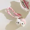 Lindo y Suave Colgante Llavero de Peluche Gato Kt Estilo Ins Correa para Teléfono DIY Cadena para Mochila Muñeco