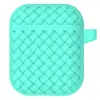 Adequado para Capa Protetora Apple AirPods 2ª Geração Fone de Ouvido Bluetooth Sem Fio Concha Macia de Silicone Bolsa de Cosméticos Tecelagem