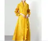 Vestido plisado Miyake 2026 Estilo de moda europeo y americano Ajustado Manga larga con volantes Alta elasticidad Otoño temprano