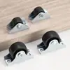 Ruedas Direccionales Mini de 0.5 pulgadas para Cajas de Camas Tatami, Ruedas Giratorias Silenciosas de Goma y Nylon, Ruedas Deslizantes para Gabinetes