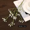 Nueva Flor de Aliento de Bebé Artificial de Goma Suave de una Sola Rama Decoración para Salón de Bodas Hogar Hotel Flor Artificial Ramo de Novia
