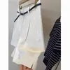 ¡Tan cómodo de llevar!! Muy recomendado, le queda a todo el mundo~ Pantalones cortos casuales minimalistas estilo británico con cinturón