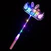 Barra Luminosa de Mano Accesorios de Ambiente Feliz Cumpleaños Arreglo de Ambiente Luminoso Aro para el Pelo con Purpurina para Niños y Niñas