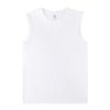 Em estoque 2024 Verão Camiseta Masculina Cor Sólida All-match Bonito Adolescente Sem Mangas Camiseta Colete Solto Roupas de Classe