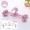 Perchas de plástico antideslizantes para pantalones, clips para faldas sin costuras para el hogar, perchas para ropa interior, clips para pantalones de armario, perchas para pantalones, extensión y retracción de percha para pantalones ajustable