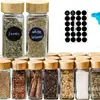 En stock transfronterizo tarro cuadrado de 4 oz para almacenamiento de condimentos, chile en polvo, pimienta molida, botella rellenable, sal para barbacoa, botella de especias