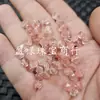 Cuentas de cristal de fresa imitación, cuentas sueltas, cuentas de cristal de melón de invierno, cuentas rosadas irregulares, cuentas para accesorios de joyería DIY de pentagrama