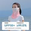 Novo Véu Protetor Solar Feminino de Verão Respirável de Seda de Gelo Máscara Facial Completa para Ciclismo Protetor Solar Anti-UV com Alça de Orelha Rosto Tendência