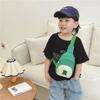 Bolso para niños, moderno y moderno, con letras en contraste de colores, estilo occidental, bandolera de nailon para bebés pequeños.
