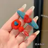 Pinza para el pelo azul de alta calidad con flequillo lateral sin costuras, pinza lateral para mujer, nuevo estilo 2026, accesorio para el pelo para peinar cabello corto