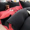 Juego de Cama de Cuatro Piezas para Madre y Bebé Grado A Todo Algodón Algodón Puro Más Vendido Sábana Jacquard para Dormir Desnudo Funda Nórdica Juego de Tres 3/4 Piezas para Dormitorio