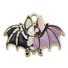 Transfronterizo 125 Goteo de aceite Fantasma de Halloween Calavera Murciélago Muerte Colgante DIY Pulsera Llavero Colgante de Joyería